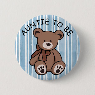 Badge Rond 5 Cm Mignonne Teddy Bear Brown Teddy Tante à être