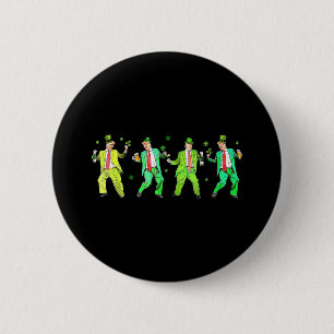 Badge Rond 5 Cm Mignonne Trump Danse St Patricks Day Funny Trump P