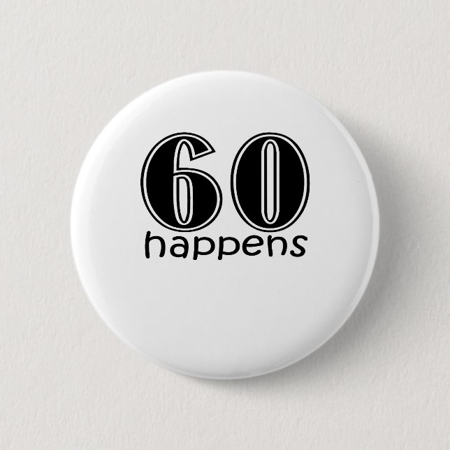 Badge Rond 5 Cm Mignons, "60 se produit " (Devant)