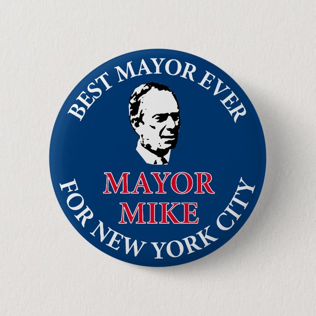 Badge Rond 5 Cm Mike Bloomberg pour le maire (Devant)