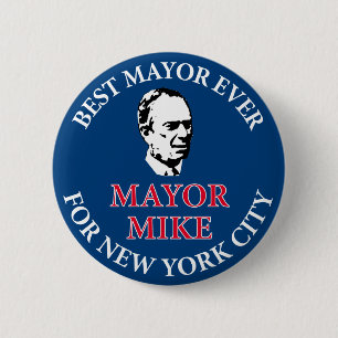 Badge Rond 5 Cm Mike Bloomberg pour le maire