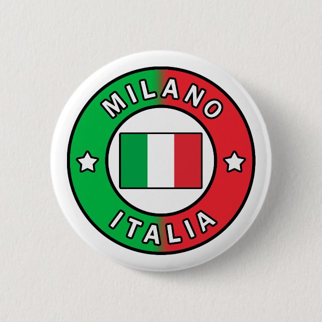 Badge Rond 5 Cm Milano Italia (Devant)