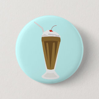 Badge Rond 5 Cm Milkshake de chocolat