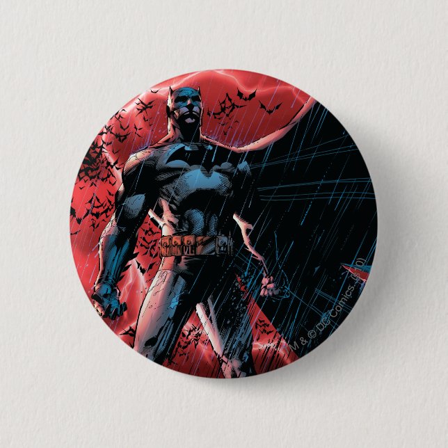 Badge Rond 5 Cm Mille chauves-souris (Devant)