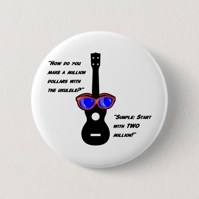 Badge Rond 5 Cm Million de dollar Uke (Devant)