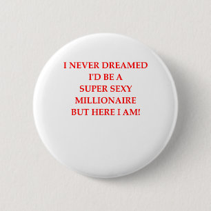 BADGE ROND 5 CM MILLIONAIRE