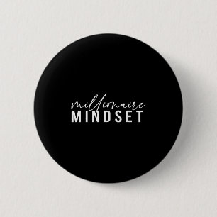 Badge Rond 5 Cm Millionaire Mindset Inspirational Mind Motivation
