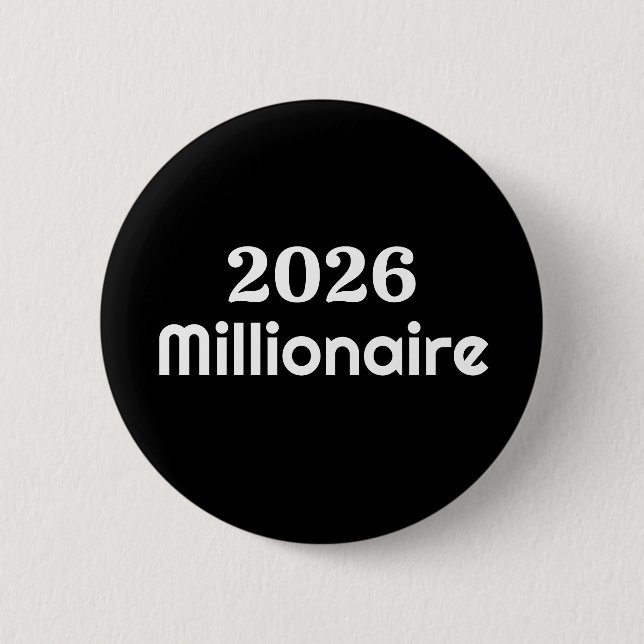 Badge Rond 5 Cm millionnaire 2026 (Devant)