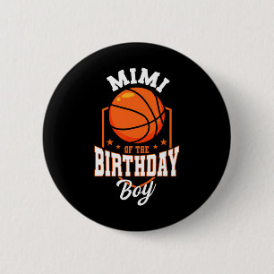 Badge Rond 5 Cm Mimi du thème de squelette d'anniversaire du garço