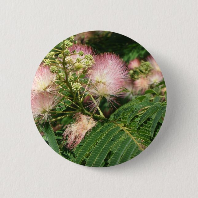 Badge Rond 5 Cm mimosa fleurissant 2010 (Devant)