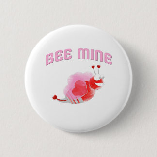 Badge Rond 5 Cm Mine d'abeille