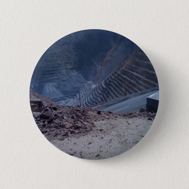 Badge Rond 5 Cm Mine de cuivre de Kennecott (Devant)
