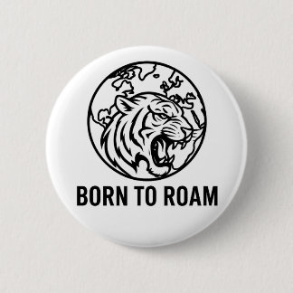 Badge Rond 5 Cm Minimalist Tiger Outline Hoodie