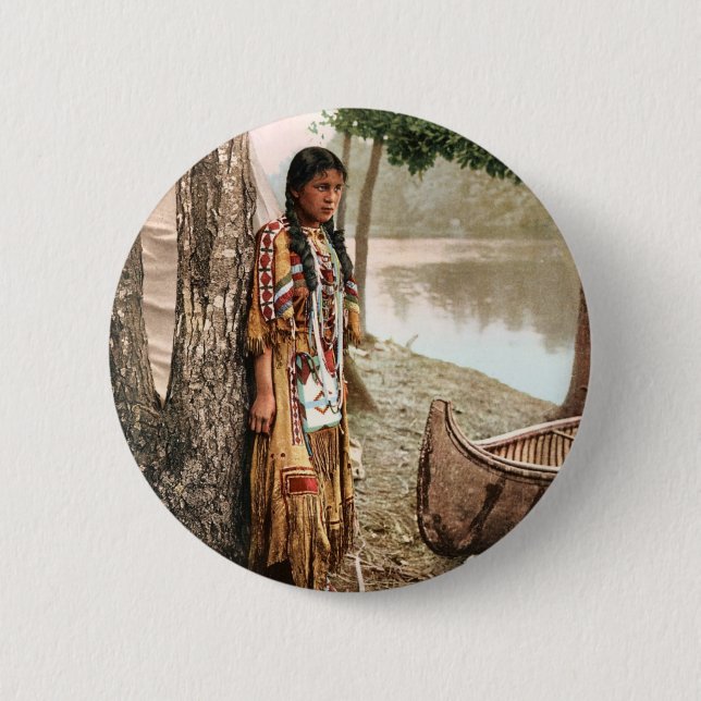 Badge Rond 5 Cm Minnehaha 1897 (Devant)