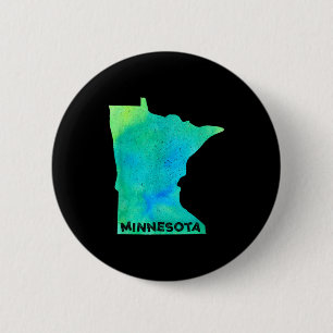 Badge Rond 5 Cm Minnesota État d'origine Femmes Hommes Enfant Raci