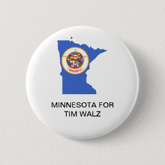 BADGE ROND 5 CM MINNESOTA POUR TIM WALZ GOVERNOR BUTTON