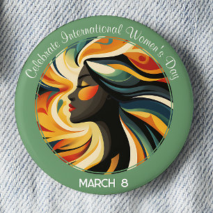 Badge Rond 5 Cm Mint Art déco célèbre la Journée internationale de