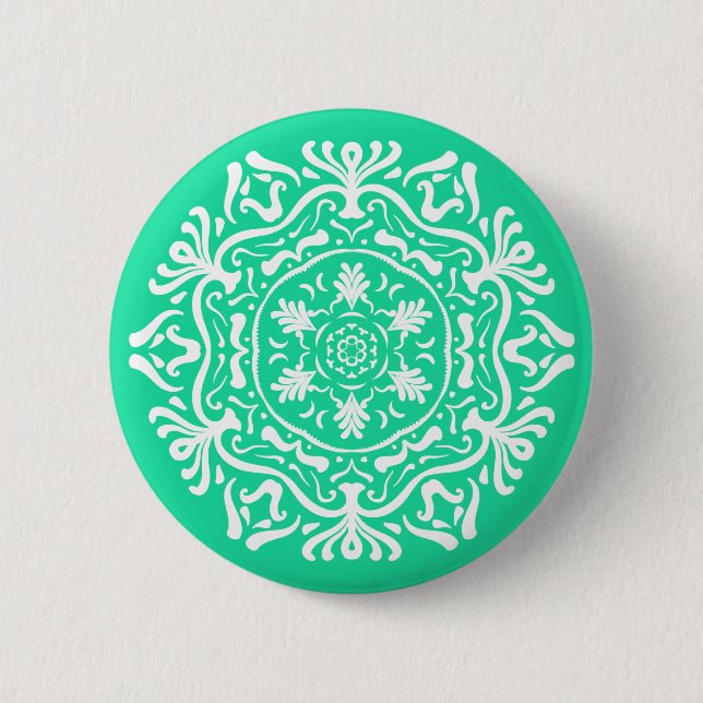 Badge Rond 5 Cm Minty Mandala (Devant)