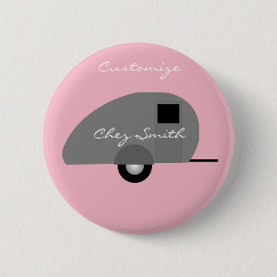 Badge Rond 5 Cm Minuscule remorque Teardrop Thunder_Cove