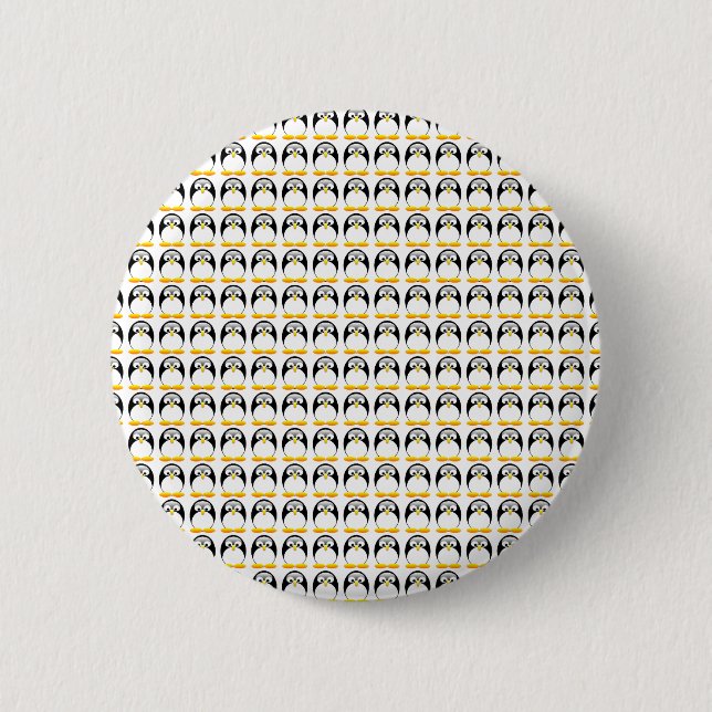 Badge Rond 5 Cm Minuscules pingouins (Devant)