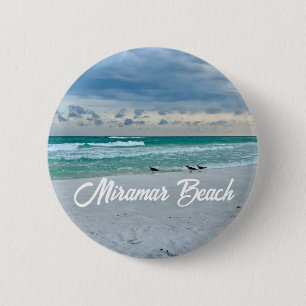 Badge Rond 5 Cm Miramar Beach Floride Belle réserve de vacances