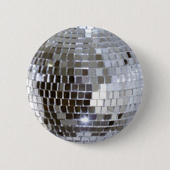 Badge Rond 5 Cm Mirrored Disco Ball 1 (Devant)