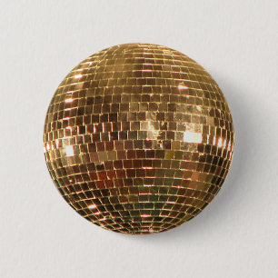 Badge Rond 5 Cm Mirrored Disco Ball 2