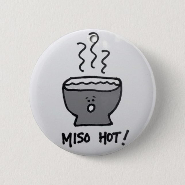 Badge Rond 5 Cm Miso II chaud (Devant)
