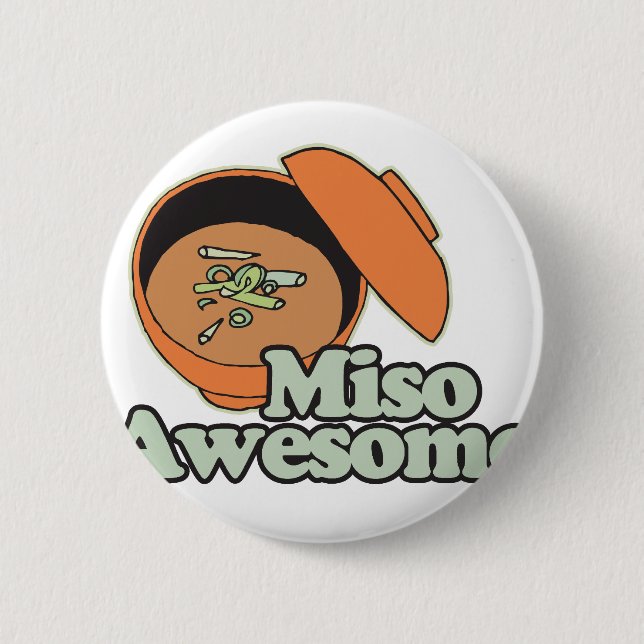 Badge Rond 5 Cm Miso impressionnant (Devant)