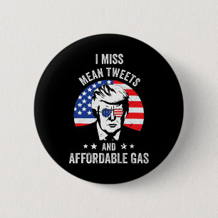 Badge Rond 5 Cm Miss Mean Tweets Et Gaz Abordable Funny Pro Trum