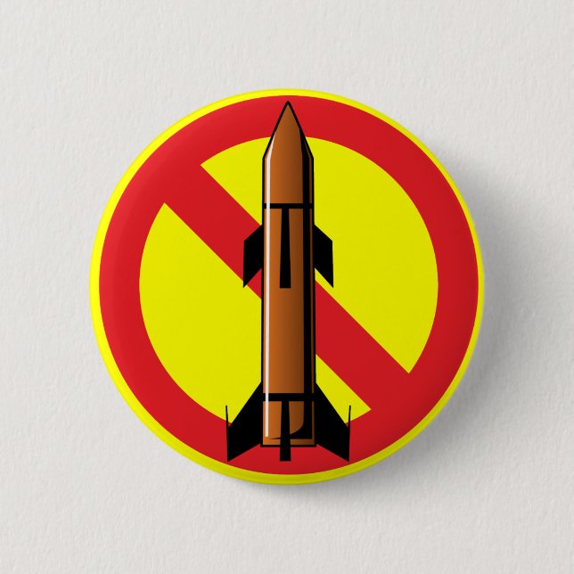 Badge Rond 5 Cm Missile d'Anti-Rocket (Devant)