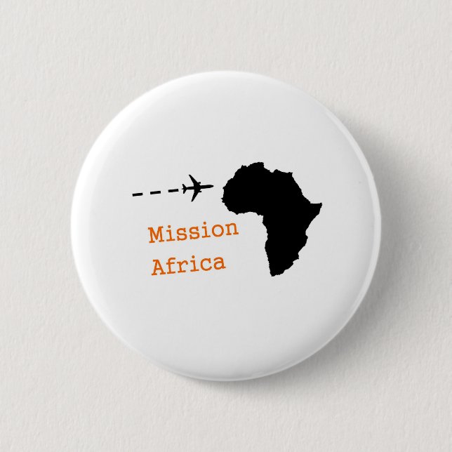 Badge Rond 5 Cm Mission Afrique (Devant)