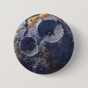 Badge Rond 5 Cm Mission de scoutisme à Astéroïde 16 Psyche