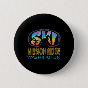 Badge Rond 5 Cm Mission Ridge Ski Washington Vacances de Ski