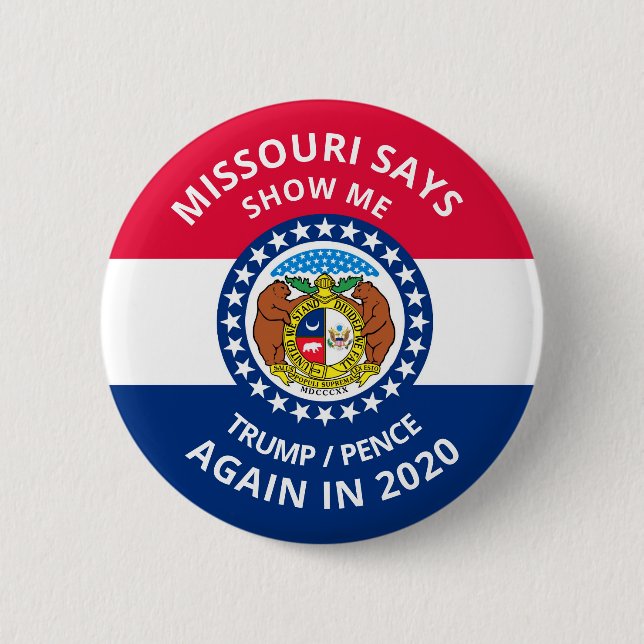 Badge Rond 5 Cm Missouri dit Show Me (Devant)
