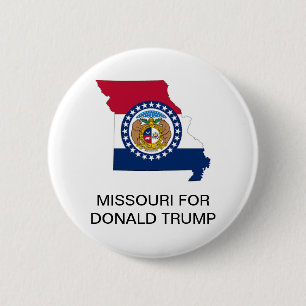 Badge Rond 5 Cm MISSOURI pour le bouton présidentiel DONALD TRUMP 