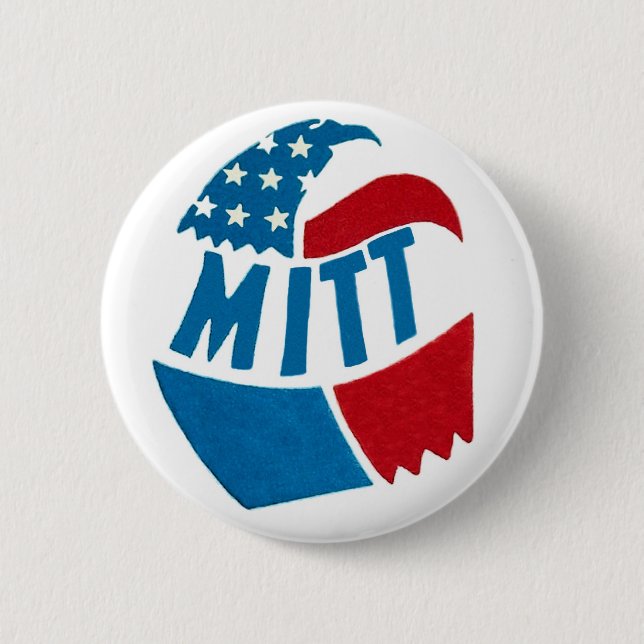Badge Rond 5 Cm Mitt Romney 2012 (Devant)