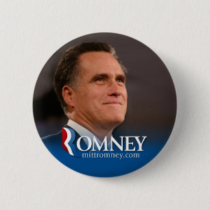 Badge Rond 5 Cm Mitt Romney 2012 - photo pinback