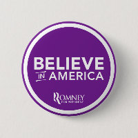 Mitt Romney croient à l'Amérique 2012 (le pourpre)