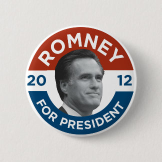 Badge Rond 5 Cm Mitt Romney pour le président 2012