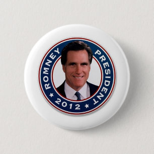 Badge Rond 5 Cm Mitt Romney pour le président 2012