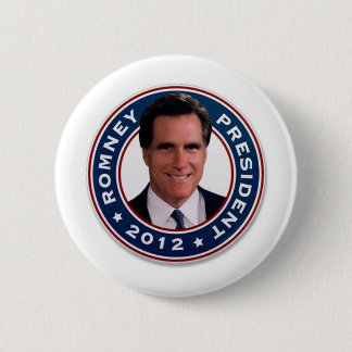 Badge Rond 5 Cm Mitt Romney pour le président 2012