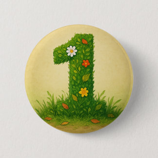 Badge Rond 5 Cm Mittens Number 1