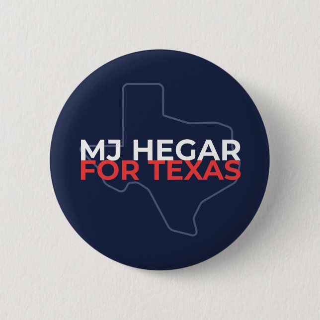 Badge Rond 5 Cm MJ Hegar Pour Bouton Du Sénat Américain (Devant)