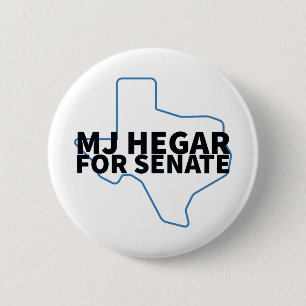 Badge Rond 5 Cm MJ Hegar Pour Le Bouton Du Sénat Américain