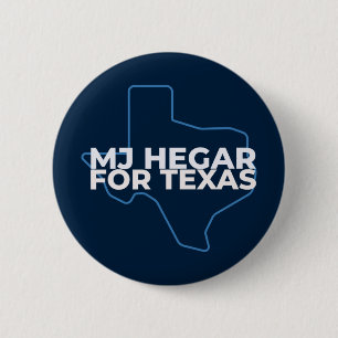 Badge Rond 5 Cm MJ Hegar Pour Texas Button