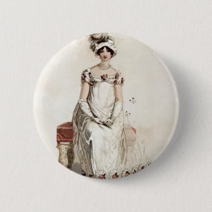 Badge Rond 5 Cm "Mlle Bennet"