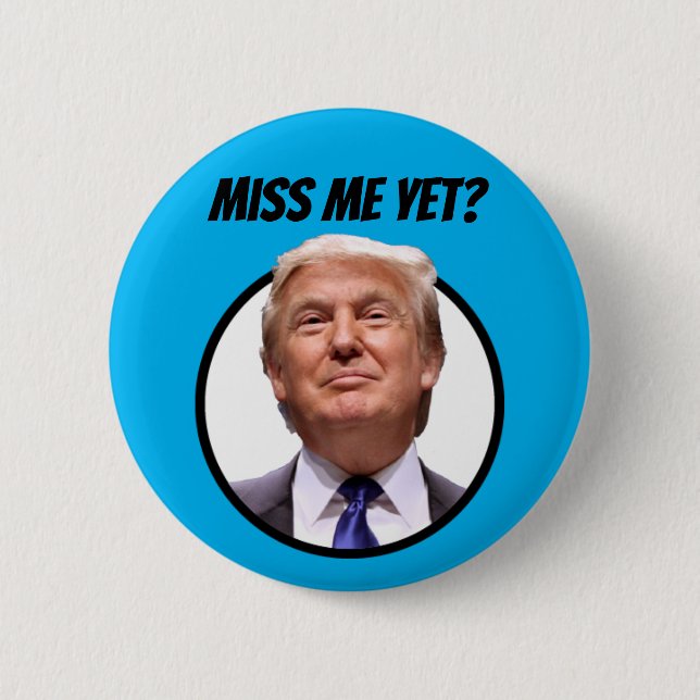 Badge Rond 5 Cm Mlle Me Yet ? Donald Trump (Devant)