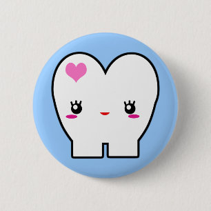 Badge Rond 5 Cm Mlle Tooth