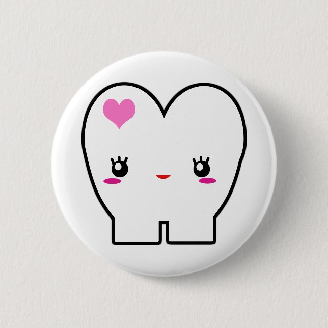 Badge Rond 5 Cm Mlle Tooth (Devant)